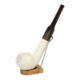 Dýmka Meerschaum Medium, VI - Dmka Meerschaum Medium. Kvalitn dmka od pednho tureckho vrobce produkujc dmky z mosk pny. Dmky Meerschaum asto nazvan t pnovky, jsou vyroben z minerlu sepiolit (znm tak jako afrodit), kter je porzn a plave ve vod. Odtud vzniklo tolik znm oznaen mernky, kter bylo pevzato z nmeckho vrazu Meerschaume. Tyto dmky Vs zaujmou svoj blou barvou, kter se po kouen postupn mn na krsn odstny lut, erven pozdji zlatohnd. Dmky Meerschaum poskytnou kukovi poitek ze suchho, chladnho a chutnho koue. Dky porznosti materilu navc absorbuj st vlhka a tabkovho dehtu, kter vznik pi kouen tabku. Run vyrbn dmky z tureckho Meerschaumu jsou vyhledvan pro svj originln vzhled a kvalitn zpracovn. Dmky Meerschaum Medium jsou dodvan v drkovch krabikch.

Rovn dmka Meerschaum bez filtru je v prodnm odstnu. Hladkou lesklou hlavu dmky dopluje barevn akryltov nustek v lesklm proveden.

Filtr do dmky: bez filtru
Uchycen nustku: klasick zvit (povolen doleva)
Dlka dmky: 161 mm
Vka hlavy: 47 mm
ka hlavy: 39 mm
Prmr tabkov komory: 17 mm
Hloubka tabkov komory: 29 mm
Hmotnost dmky: 47 g
Druh dmky dle materilu: dmky Meerschaum
Vrobce - hlava dmky/nustek: Turecko
Kompletace: Turecko
Dovozce: Fortis-DB, spol. s r.o.

Mnoho kuk dmky je nzoru, e pokud chcete zajistit patin zbarvovn hlaviky dmky, nemla by se dmka dret pi kouen holma rukama. Je pravdou, e Meerschaum je citliv na pot a reaguje na nj. Je na kadm, zda bude kouit pnovku v blch rukavikch kvli rovnomrnmu zbarven nebo ji prost vezme do ruky a zbarven u tak rovnomrn nebude.

a target=_blank href=..\www\prilohy\Nvod_dmka_Meerschaum.pdf Nvod - jak se chovat k dmce Meerschaum/a
