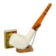 Dýmka Meerschaum Medium, XXV (2. jak.) - Povrchov pokozen hlavy dmky (viz obrzky).

Dmka Meerschaum Medium. Kvalitn dmka od pednho tureckho vrobce produkujc dmky z mosk pny. Dmky Meerschaum asto nazvan t pnovky, jsou vyroben z minerlu sepiolit (znm tak jako afrodit), kter je porzn a plave ve vod. Odtud vzniklo tolik znm oznaen mernky, kter bylo pevzato z nmeckho vrazu Meerschaume. Tyto dmky Vs zaujmou svoj blou barvou, kter se po kouen postupn mn na krsn odstny lut, erven pozdji zlatohnd. Dmky Meerschaum poskytnou kukovi poitek ze suchho, chladnho a chutnho koue. Dky porznosti materilu navc absorbuj st vlhka a tabkovho dehtu, kter vznik pi kouen tabku. Run vyrbn dmky z tureckho Meerschaumu jsou vyhledvan pro svj originln vzhled a kvalitn zpracovn. Dmky Meerschaum Medium jsou dodvan v drkovch krabikch.

Rovn dmka Meerschaum bez filtru je v prodnm odstnu. Lesklou hlavu dmky bohat zdobenou ezanm motivem dopluje barevn akryltov nustek v lesklm proveden.

Filtr do dmky: bez filtru
Uchycen nustku: klasick zvit (povolen doleva)
Dlka dmky: 162 mm
Vka hlavy: 55 mm
ka hlavy: 42 mm
Prmr tabkov komory: 19 mm
Hloubka tabkov komory: 38 mm
Hmotnost dmky: 46 g
Druh dmky dle materilu: dmky Meerschaum
Vrobce - hlava dmky/nustek: Turecko
Kompletace: Turecko
Dovozce: Fortis-DB, spol. s r.o.

Mnoho kuk dmky je nzoru, e pokud chcete zajistit patin zbarvovn hlaviky dmky, nemla by se dmka dret pi kouen holma rukama. Je pravdou, e Meerschaum je citliv na pot a reaguje na nj. Je na kadm, zda bude kouit pnovku v blch rukavikch kvli rovnomrnmu zbarven nebo ji prost vezme do ruky a zbarven u tak rovnomrn nebude.

a target=_blank href=..\www\prilohy\Nvod_dmka_Meerschaum.pdf Nvod - jak se chovat k dmce Meerschaum/a