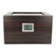 Humidor na doutníky Ebony matný prosklený 20D, 23x22x14cm  (562023)