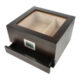 Humidor na doutníky Ebony matný prosklený 20D, 23x22x14cm  (562023)