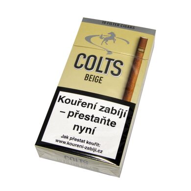 Doutníky Colts Filter Beige, 10ks, TT  (TT102360110T)